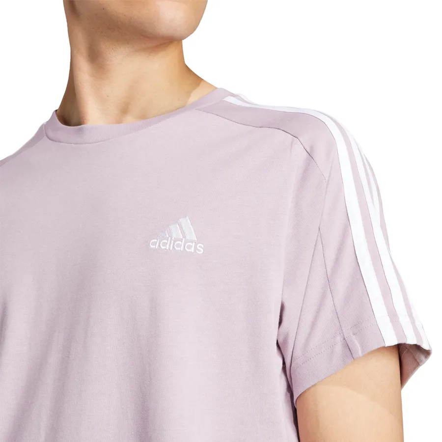 Imagen 3 de 6 de Remera adidas Essentials 3 Stripes-LILA/BLANCO