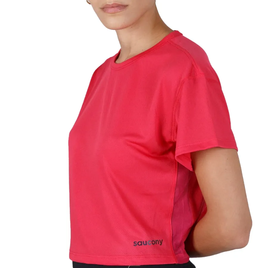 Imagen 2 de 5 de Remera Saucony Elevate Short Sleeve-FUCSIA