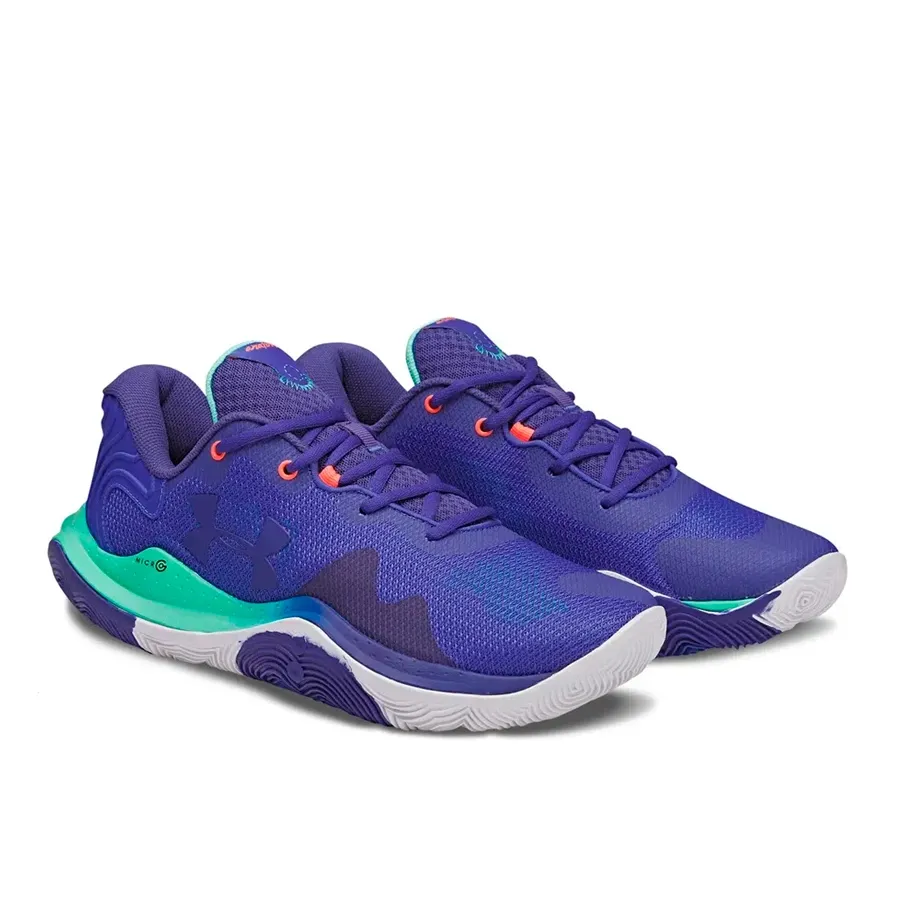 Imagen 1 de 4 de Zapatillas Under Armour Buzzer-AZUL/VERDE AGUA