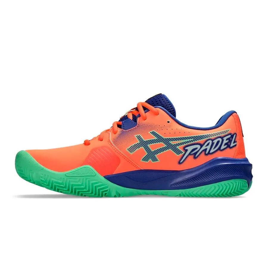Imagen 2 de 7 de Zapatillas Asics Gel Challenger 15 Padel-CORAL/AZUL/VERDE FLUOR