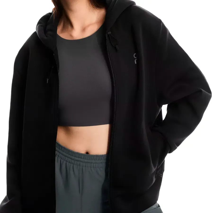 Imagen 5 de 6 de Campera On Focus Tech Zip-NEGRO