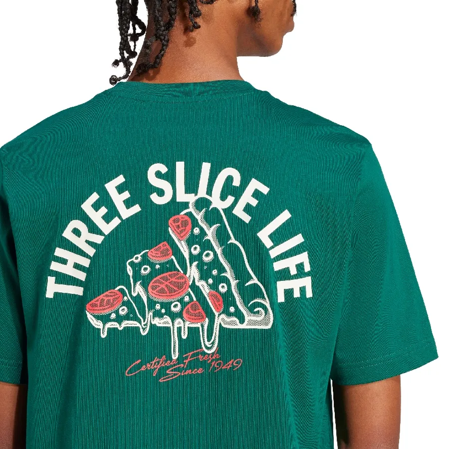 Imagen 4 de 6 de Remera adidas Lounge Pizza Graphic-VERDE