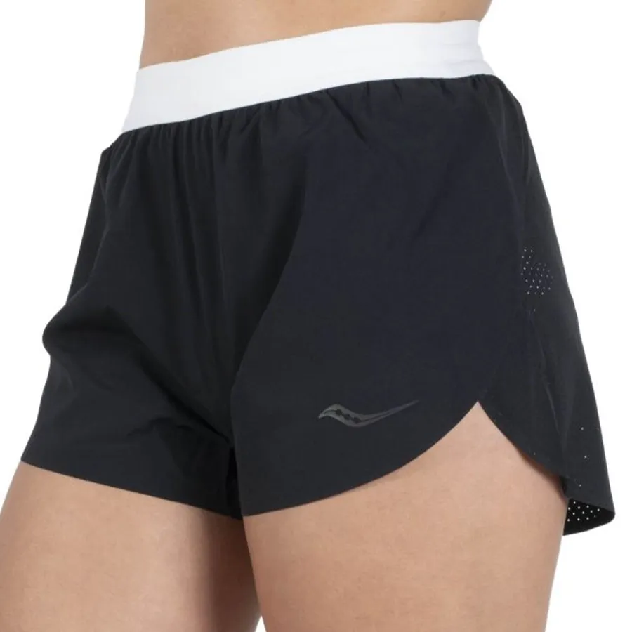 Imagen 2 de 3 de Shorts Saucony Endorphin Split-NEGRO/BLANCO