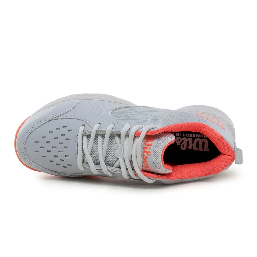 Imagen 4 de 6 de Zapatillas Wilson K Energy 2-GRIS/CORAL/BLANCO