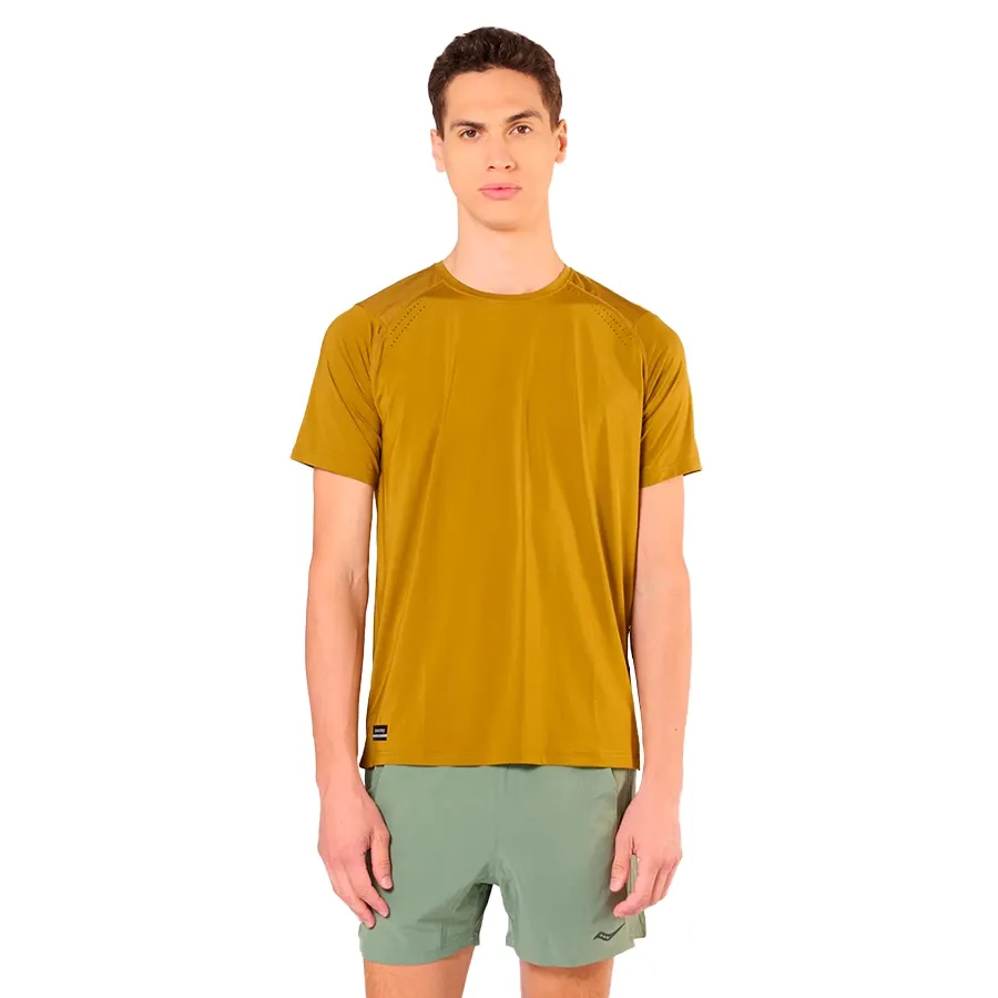 Imagen 0 de 5 de Remera Saucony Hurricane Sleeve-CAMEL