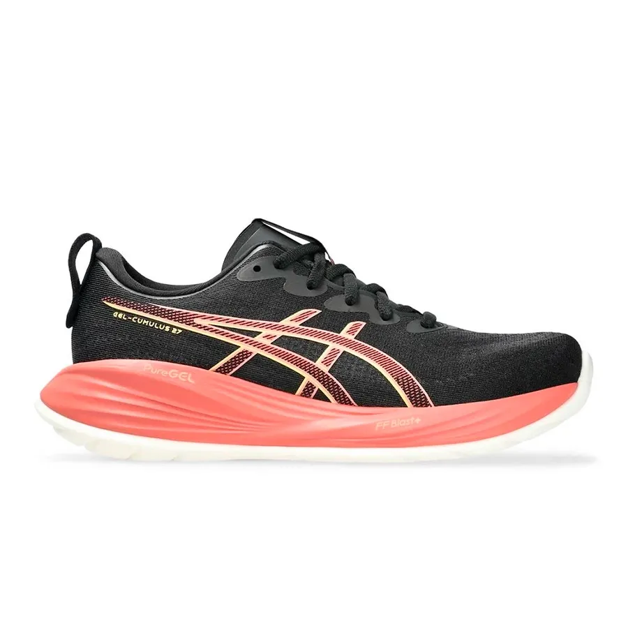 Imagen 0 de 6 de Zapatillas Asics Gel-Cumulus 27-NEGRO/CORAL FLUOR