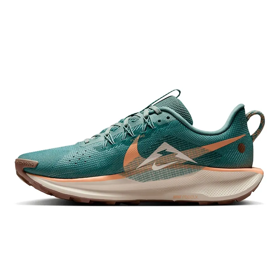 Imagen 2 de 7 de Zapatillas Nike React X Pegasus Trail 5-VERDE AGUA/SALMÓN