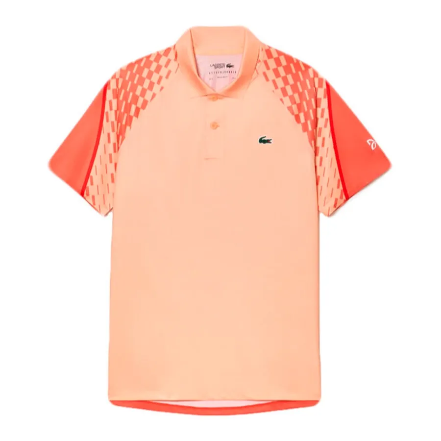 Imagen 3 de 4 de Remera Lacoste Novak Djokovic-NARANJA/CORAL