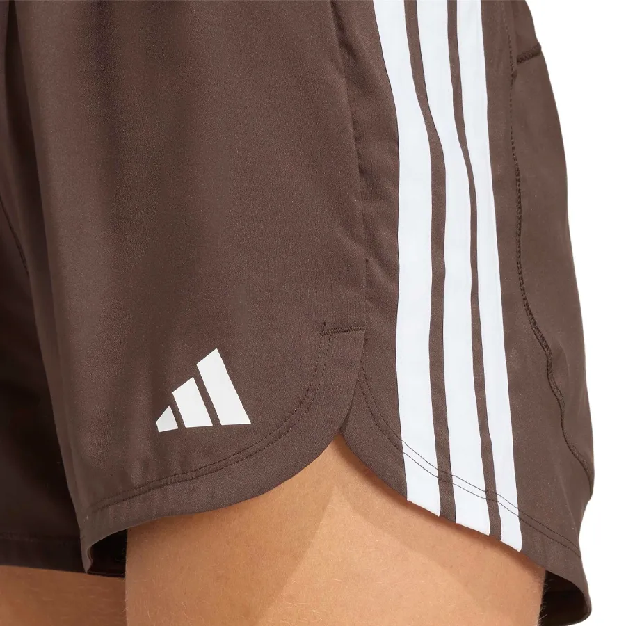 Imagen 3 de 5 de Short adidas Pacer High-CAFE/BLANCO