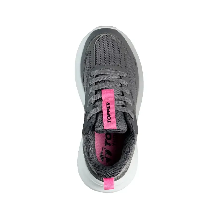 Imagen 2 de 4 de Zapatillas Topper Yuzu-GRIS/ROSA