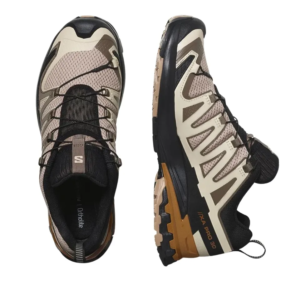 Imagen 4 de 5 de Zapatillas Salomon Xa Pro 3D V9-NATURAL/NEGRO/GRIS