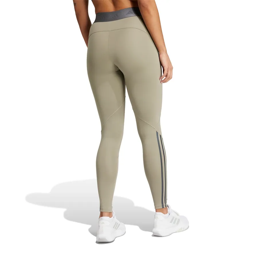 Imagen 1 de 5 de Calza Larga adidas Hyperglam-OLIVA/NEGRO