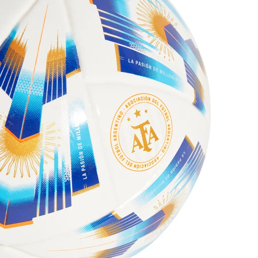 Imagen 1 de 4 de Pelota adidas Argentum 24 Mini-BLANCO/AZUL/DORADO