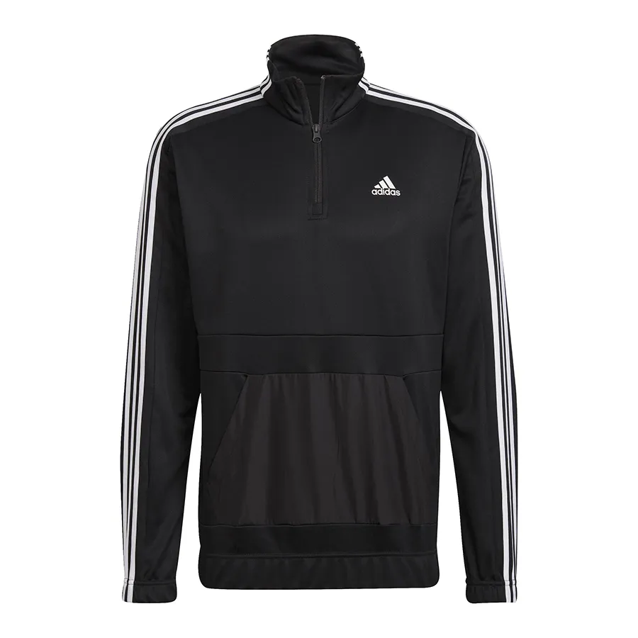 Imagen 4 de 8 de Conjunto adidas Aeroready Tricot Cierre Frontal Corto-NEGRO