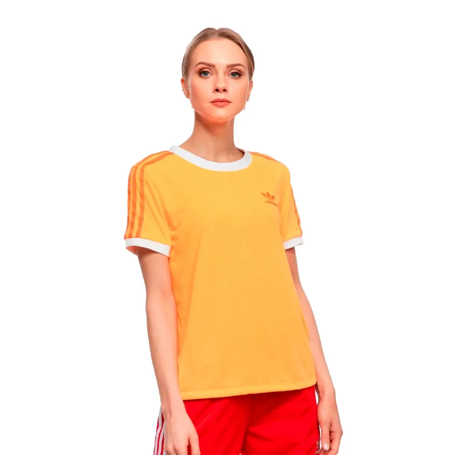 Imagen 2 de 6 de Remera adidas originals 3 Rayas-NARANJA