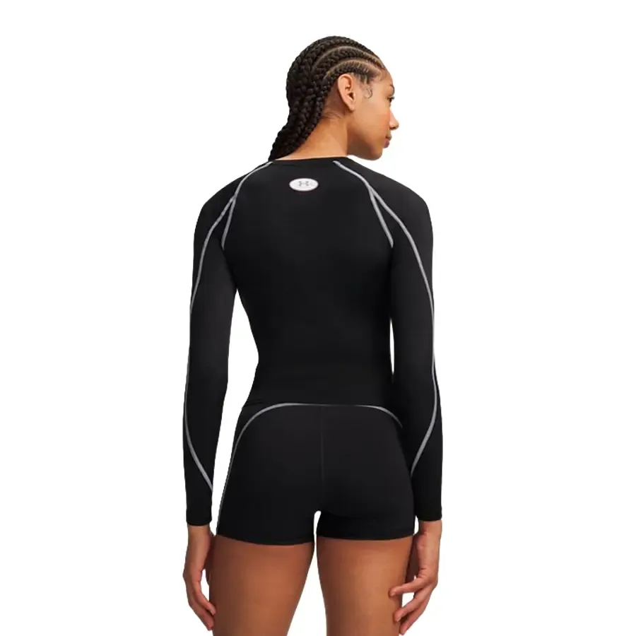 Imagen 1 de 3 de Remera Under Armour Heatgear Elite Ls-NEGRO