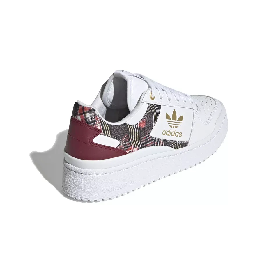 Imagen 2 de 6 de Zapatillas adidas originals Forum Bold W-BLANCO/BORDO/DORADO
