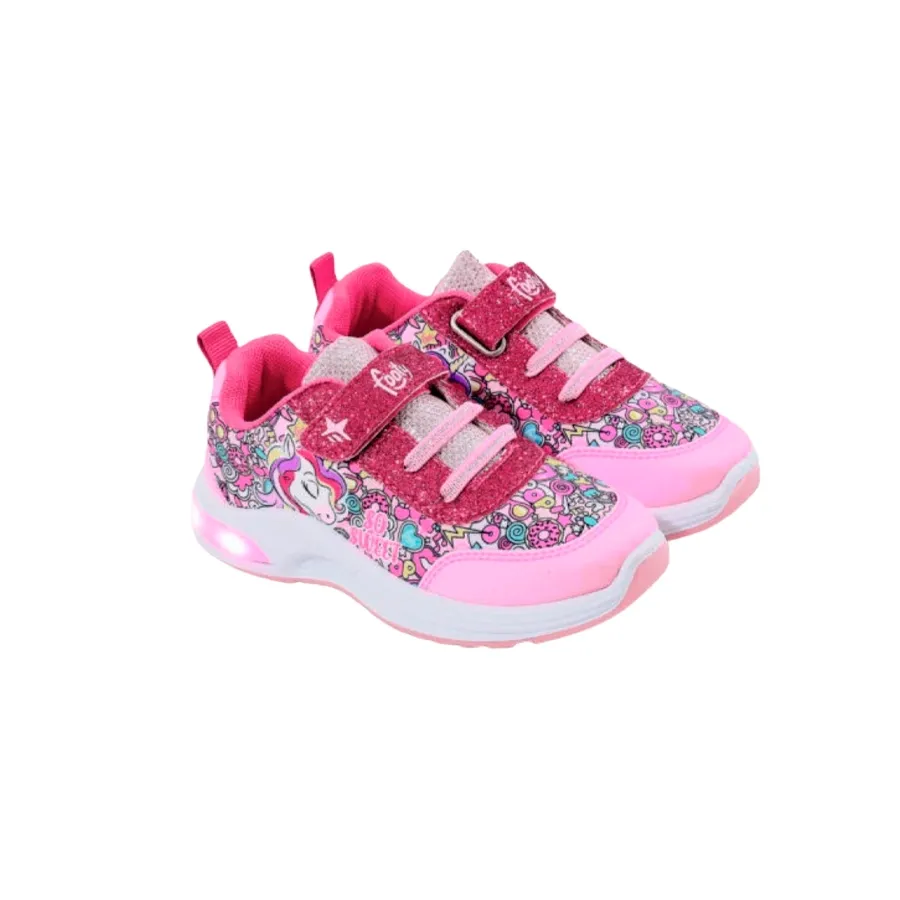 Imagen 3 de 4 de Zapatillas Footy C/Luz Unicornio-FUCSIA/ROSA/BLANCO