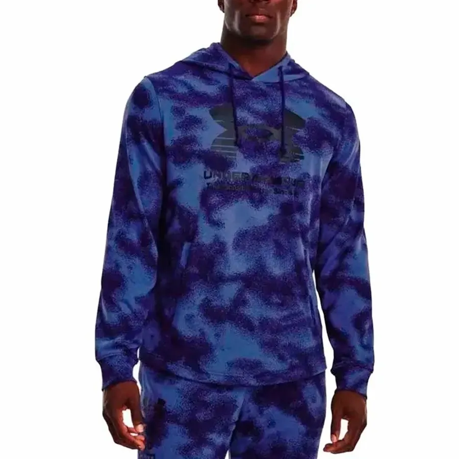 Imagen 0 de 5 de Buzo Under Armour Rival Terry Novelty-AZUL/NEGRO