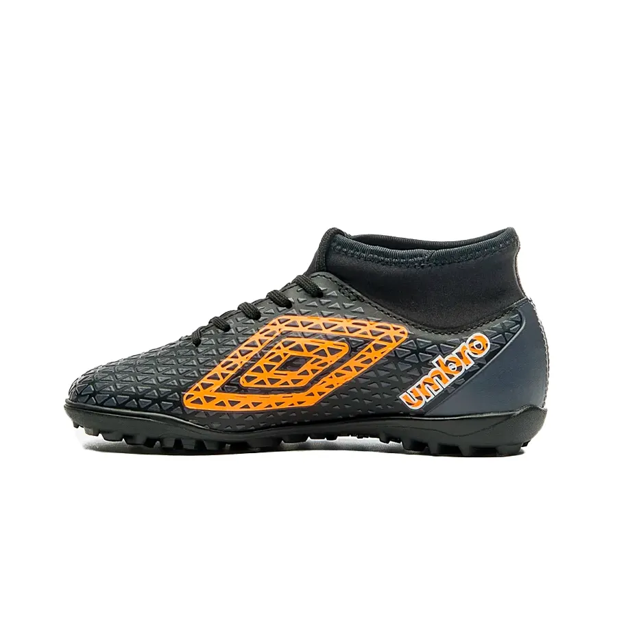 Imagen 2 de 7 de Botines Umbro Sintético Mutant Jr-NEGRO/NARANJA