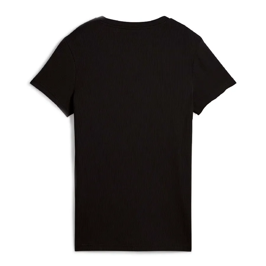 Imagen 3 de 4 de Remera Puma Elevated Essentials Rib Tee-NEGRO