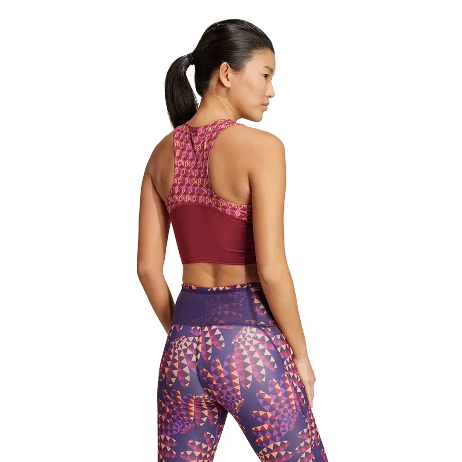 Imagen 1 de 5 de Top adidas Az Farm Croptop-BORDO/NUDE/VIOLETA