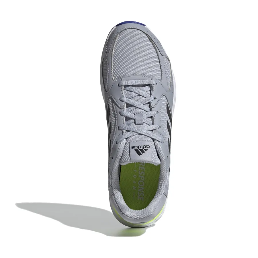 Imagen 2 de 6 de Zapatillas adidas Response Run-GRIS/NEGRO/VERDE FLUOR