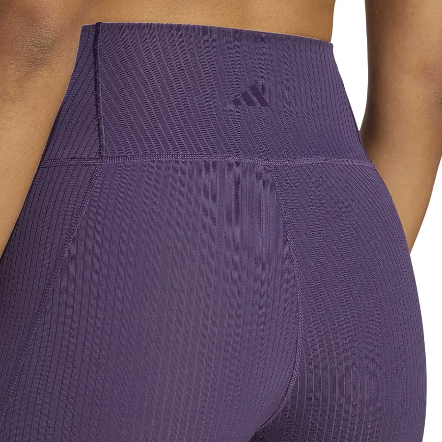 Imagen 4 de 5 de Calza adidas All Me Rib 7/8-VIOLETA