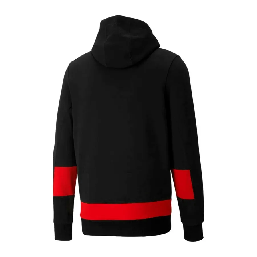 Imagen 2 de 6 de Campera Puma Ferrari Race Hoode Sweat jack-NEGRO/ROJO