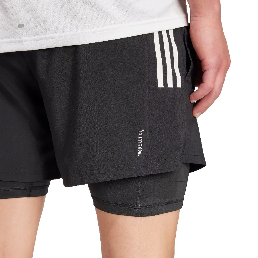 Imagen 2 de 4 de Pantalón adidas Own the Run CLIMACOOL 2 en 1-NEGRO