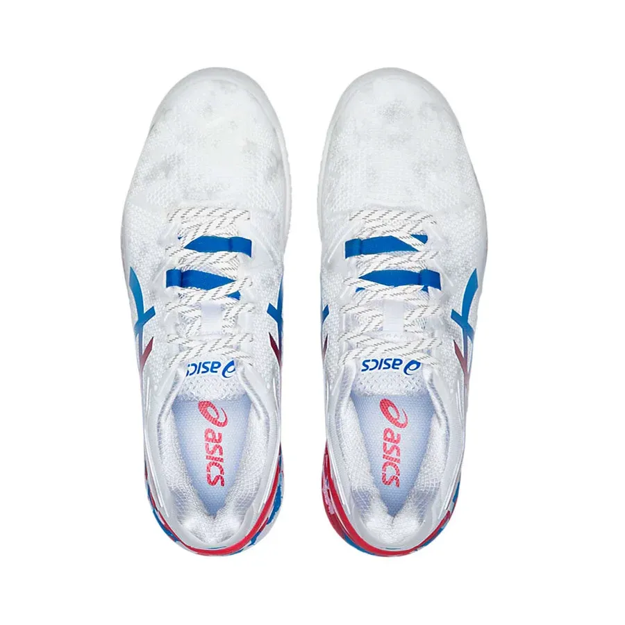 Imagen 4 de 5 de Zapatillas Asics Gel Resolution 8 L E-BLANCO/AZUL/ROJO