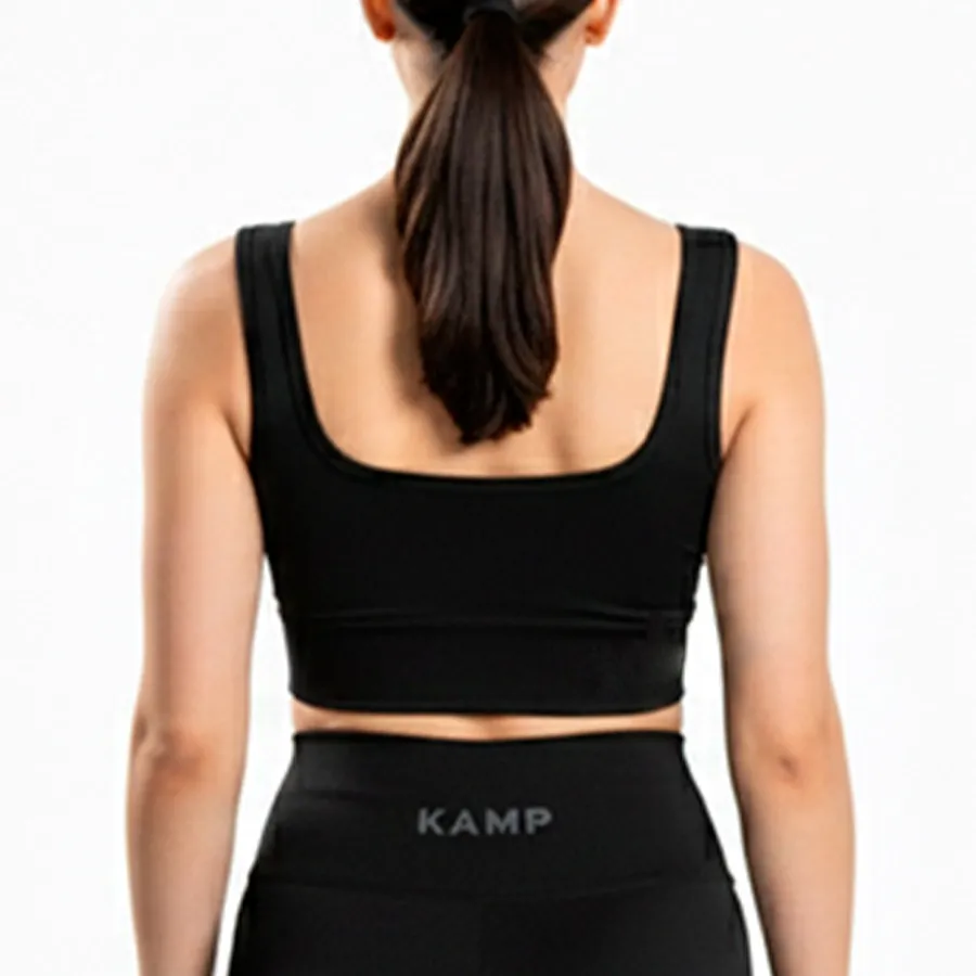 Imagen 1 de 5 de Top Kamp Recto Seamless-BLANCO/NEGRO