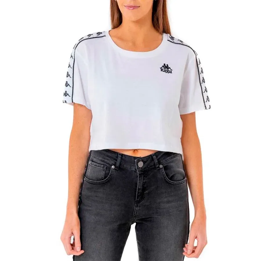 Imagen 3 de 5 de Remera Kappa 222 Banda Apua-BLANCO/NEGRO
