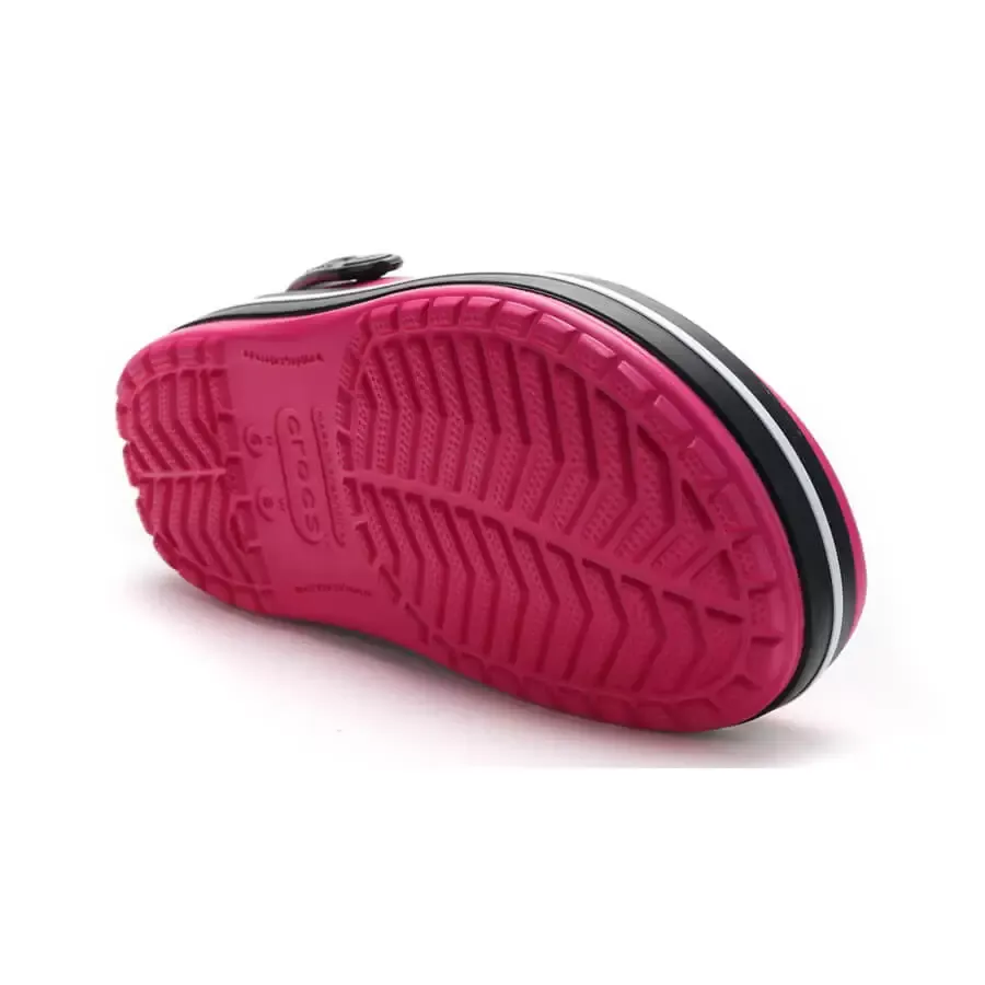 Imagen 3 de 5 de Ojotas Crocs Crocband-FUCSIA/NEGRO