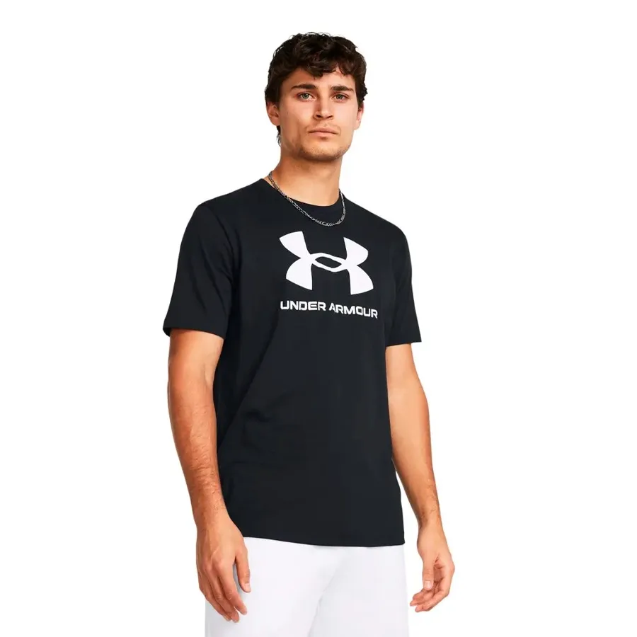 Imagen 0 de 2 de Remera Under Armour Sporstyle Logo Update-NEGRO/BLANCO