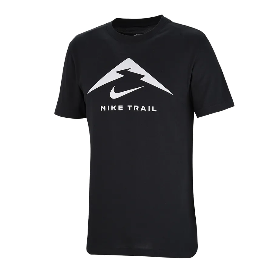 Imagen 2 de 5 de Remera Nike Dri-fit Trail-NEGRO/GRIS