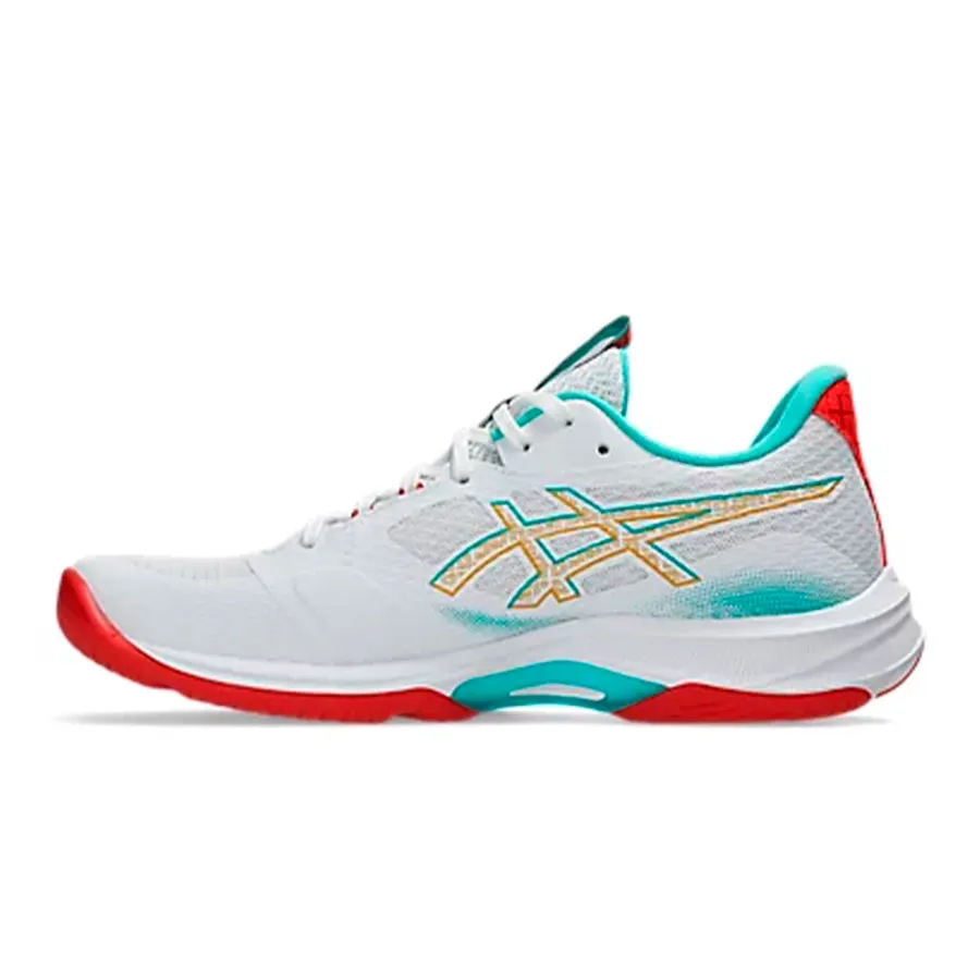 Imagen 2 de 6 de Zapatillas Asics Netburner Ballistic Ff Mt 4 M-BLANCO/TURQUESA/ROJO