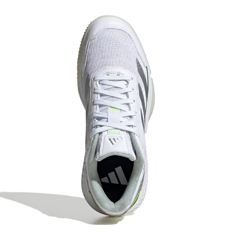 Imagen 3 de 7 de Zapatillas adidas Courtquick Padel-BLANCO/PLATA/VERDE FLUOR