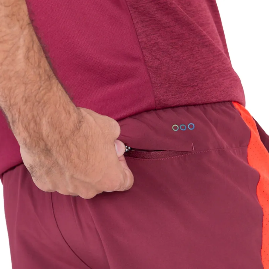 Imagen 2 de 4 de Shorts Saucony Outpace 5"-BORDO/ROJO