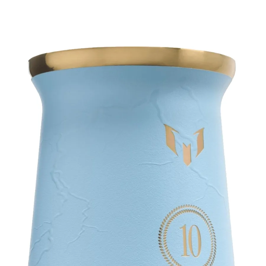 Imagen 2 de 5 de Mate 236 ml. Messi x Stanley 1913-CELESTE/DORADO