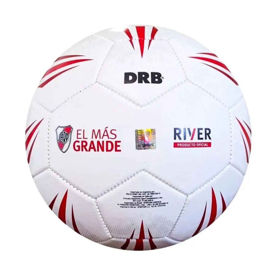 Imagen 2 de 4 de Pelota DRB Fútbol River Plate Estadios 20-BLANCO/ROJO