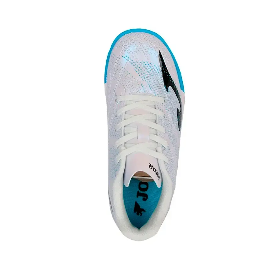 Imagen 2 de 5 de Botines Joma Evolution Jr In-BLANCO/TURQUESA