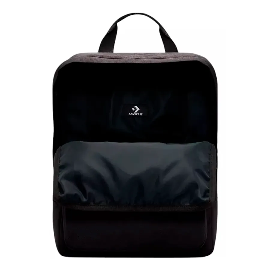 Imagen 2 de 5 de Mochila Converse Small Square Backpack-NEGRO