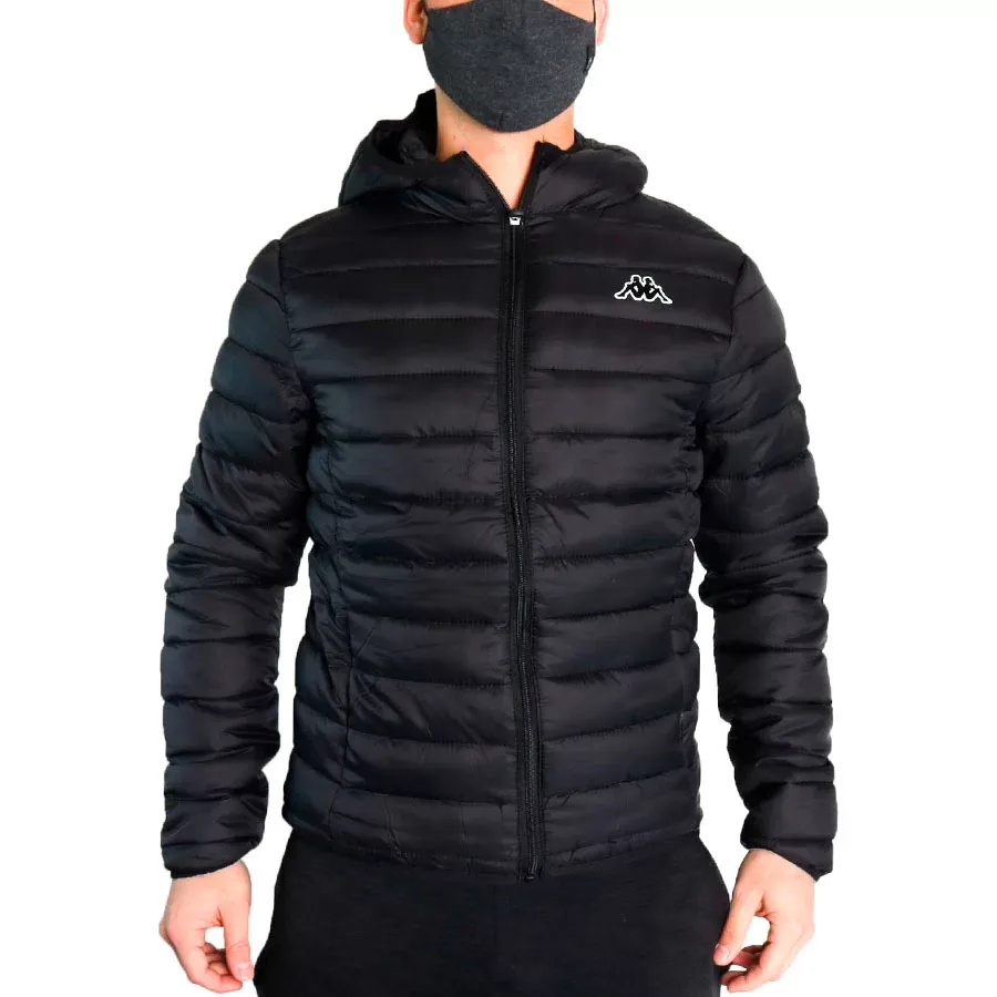 Imagen 0 de 5 de Campera Kappa Unisex Nylon Ultraliviana-NEGRO