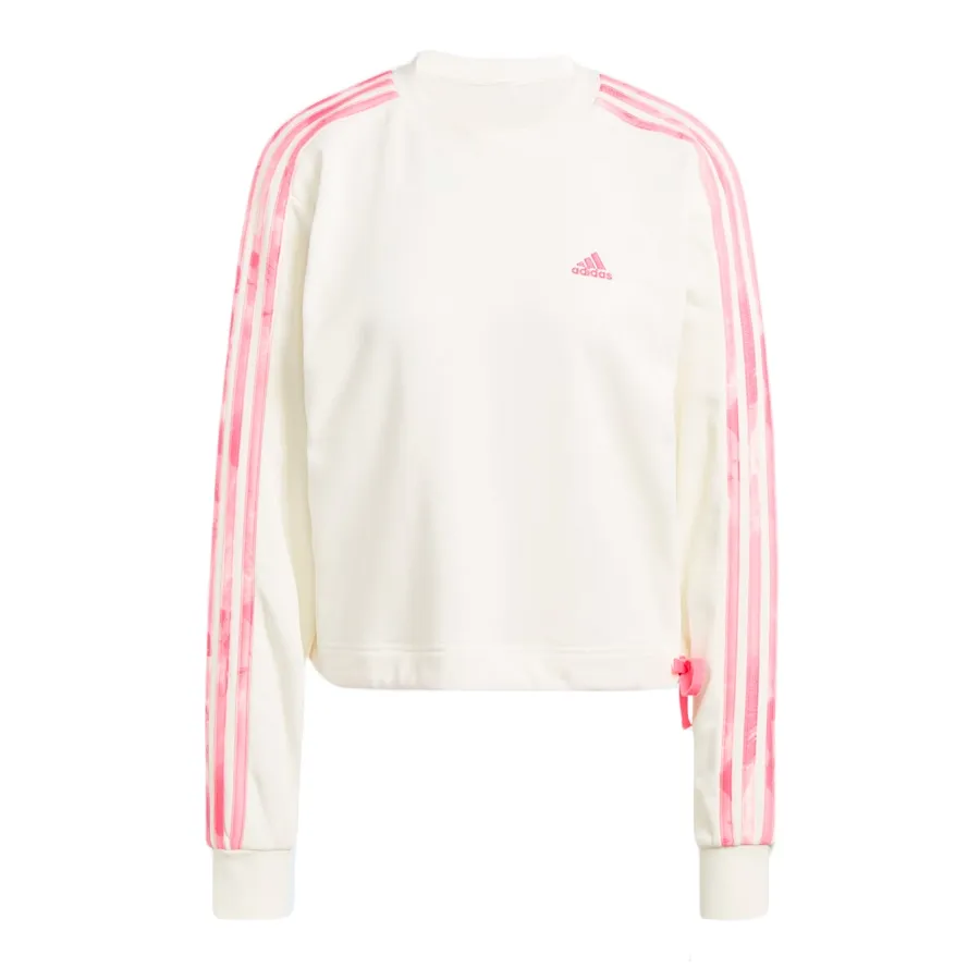 Imagen 0 de 5 de Buzo adidas 3 Stripes Floral-BLANCO/ROSA