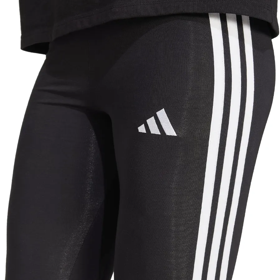 Imagen 3 de 5 de Calza adidas essentials 3 Stripes-NEGRO