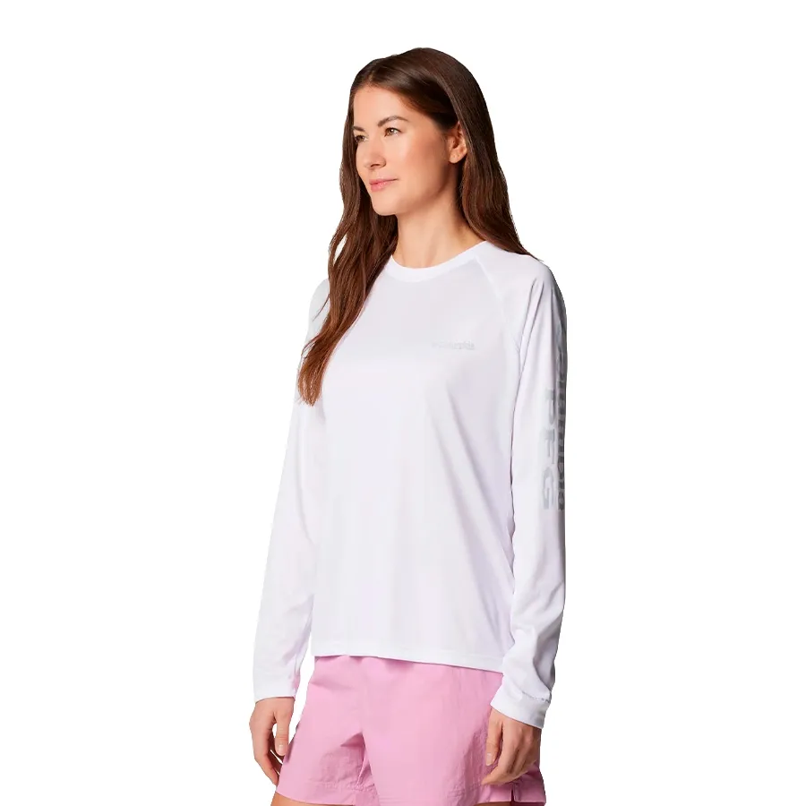 Imagen 1 de 5 de Remera Manga Larga Columbia Tidal Tee II-BLANCO