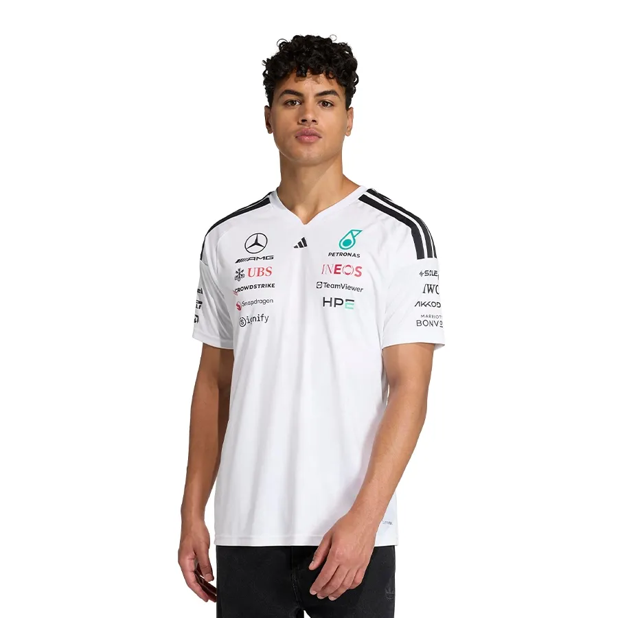 Imagen 1 de 6 de Remera adidas de Piloto Mercedes - Amg Petronas Formula 1 Team-BLANCO