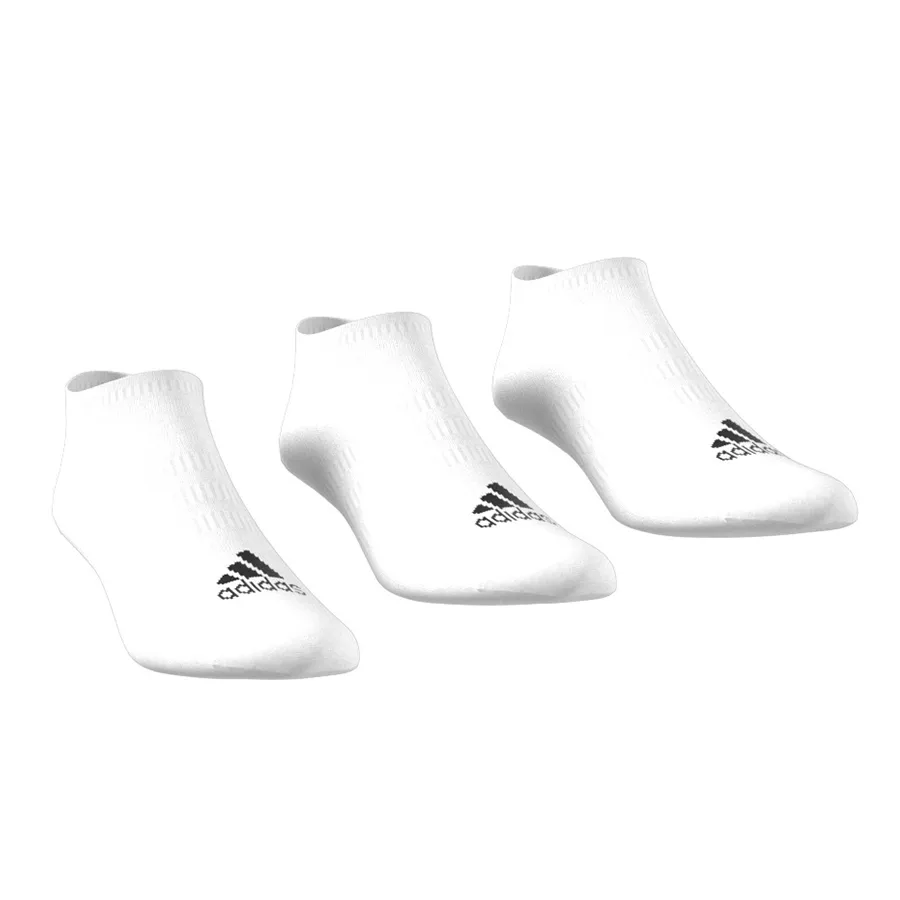 Imagen 1 de 4 de Medias adidas Invisibles Delgadas Pack x 3-BLANCO/NEGRO
