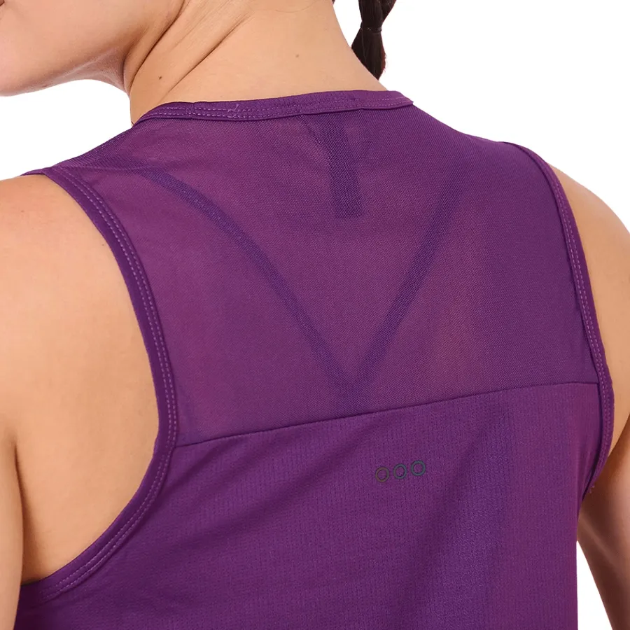 Imagen 3 de 4 de Musculosa Saucony Stopwatch Crop Tank-PURPURA